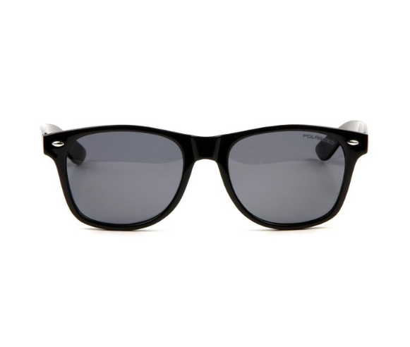 Polarized Sunglasses for Men Women Trendy Vintage Retro Fashion Square Sun Glasses Black